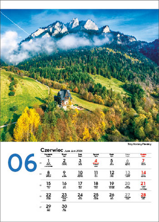 Kalendarz wieloplanszowy STANDARD – Malownicza Polska | J-WP 118