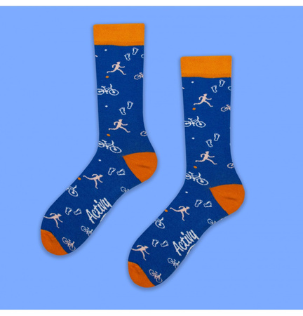 Tkane skarpety wysokie | Sk 25.04