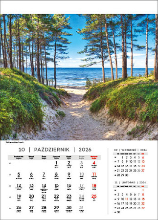 Kalendarz wieloplanszowy STANDARD – Nad Bałtykiem | J-WP 120
