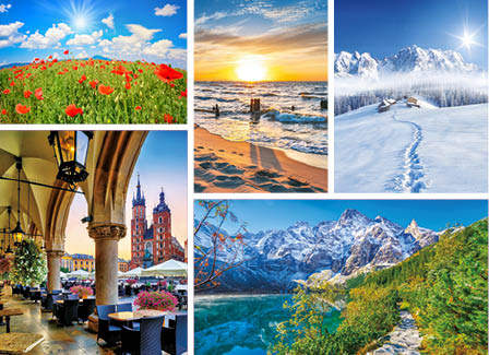 Kalendarz trójdzielny STANDARD – Magiczna Polska | J-T63BK