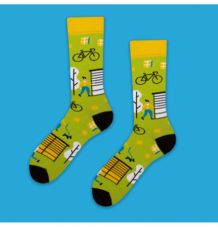 Tkane skarpety wysokie | Sk 25.04