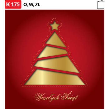 Karnet świąteczny LUX | J-K175