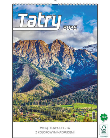 Kalendarz wieloplanszowy STANDARD – Tatry | J-WP 121