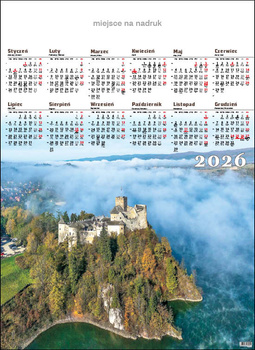 Kalendarz planszowy A1 – Zamek w Niedzicy | J-A32